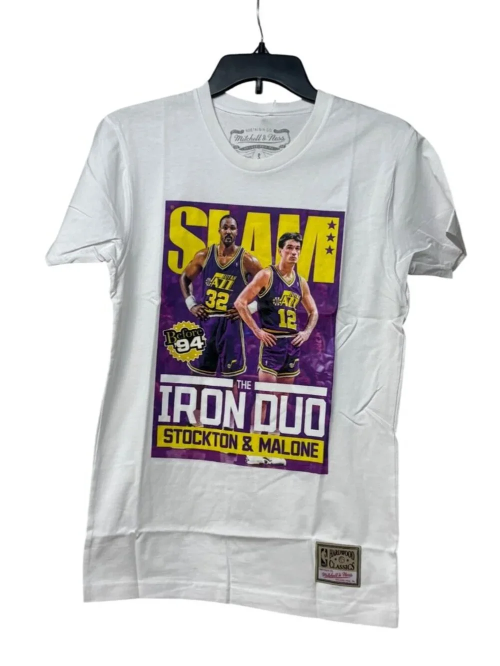 Mitchell & Ness Men's NBA Slam Iron Duo Tee Jazz Multi, Utah Jazz, Sz. S